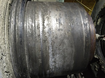 中信重工rp170-120辊压机轴承位磨损修复