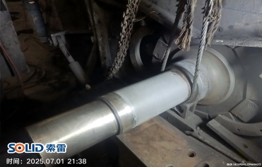 现场快速修复碎煤机轴承位磨损不要