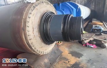 这种真空压榨辊轴承位磨损修复技术